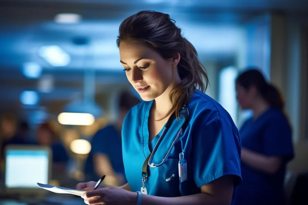 Nurse contributing to innovative research
